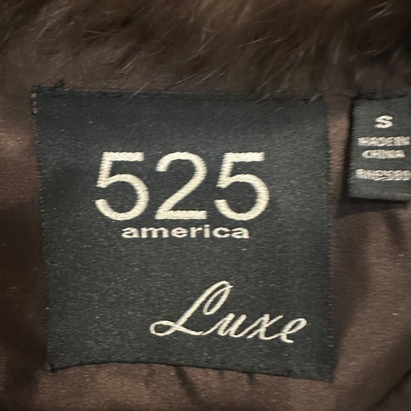 525 America Revolve Women’s Natural Rabbit Fur Brown Vest Small - Picture 4 of 13